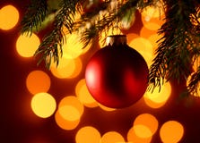Christamas Ball Light Background Stock Photography Christamas Ball Light Background Stock Photography