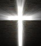 Christian cross of light