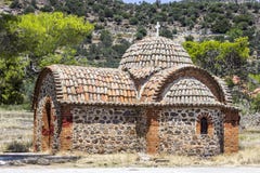Christian masonry builded reminiscence building for priests in Lemonas at Lesvos royalty free stock photo Christian masonry builded reminiscence building for priests in Lemonas at Lesvos royalty free stock photo