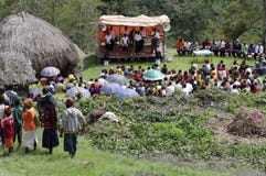 Christian preaching in the Papuan village