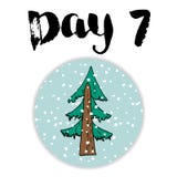 Christmas advent calendar. Hand drawn elements and numbers. Winter holidays calendar card design, Vector illustration Stock Photography Christmas advent calendar. Hand drawn elements and numbers. Winter holidays calendar card design, Vector illustration Stock Photography