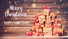 Christmas background with decorations and gift boxes Royalty Free Stock Photo Christmas background with decorations and gift boxes Royalty Free Stock Photo