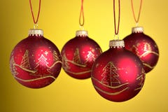 Christmas Baubles Stock Photography