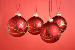 Christmas Baubles Royalty Free Stock Photos