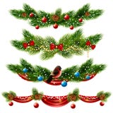Christmas Borders Set Stock Photo Christmas Borders Set Stock Photo