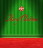 Christmas Card Red and Green Room royalty free illustration Christmas Card Red and Green Room royalty free illustration
