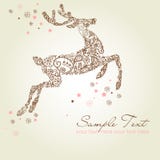 Christmas card reindeer Royalty Free Stock Photos Christmas card reindeer Royalty Free Stock Photos