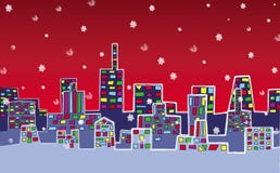 Christmas City Royalty Free Stock Images Christmas City Royalty Free Stock Images