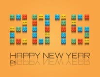 2015 Christmas Colorful Background with plastic blocks. For a retro overall look royalty free illustration 2015 Christmas Colorful Background with plastic blocks. For a retro overall look royalty free illustration