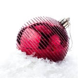 Christmas Decoration With Red Bauble And Snow (with Easy Remova Christmas Decoration With Red Bauble And Snow (with Easy Remova