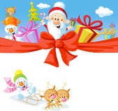 Christmas Design With Santa Royalty Free Stock Photography