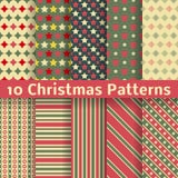 Christmas different vector seamless patterns stock illustration Christmas different vector seamless patterns stock illustration
