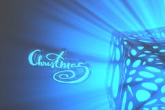 Christmas elegant golden lettering word with bright light core over abstract mesh grid structure and godrays in mist or royalty free stock images Christmas elegant golden lettering word with bright light core over abstract mesh grid structure and godrays in mist or royalty free stock images