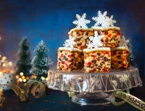 Christmas fruit cake royalty free stock images Christmas fruit cake royalty free stock images