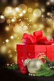 Christmas gift with abstract background royalty free stock images Christmas gift with abstract background royalty free stock images