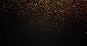 Christmas golden gradient sparkle glitter gold dust particles background with bokeh flowing falling down in slow motion, holiday vector illustration Christmas golden gradient sparkle glitter gold dust particles background with bokeh flowing falling down in slow motion, holiday vector illustration