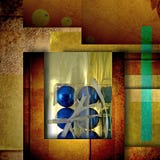 Christmas greeting blue balls card Stock Images Christmas greeting blue balls card Stock Images