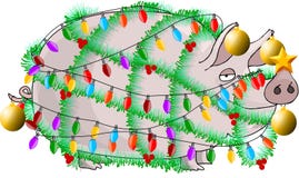 christmas ham διανυσματική απεικόνιση christmas ham διανυσματική απεικόνιση