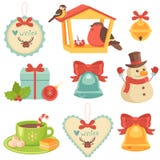 Christmas Icons Collection Stock Images