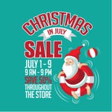 Christmas in July Sale marketing template. vector illustration Christmas in July Sale marketing template. vector illustration