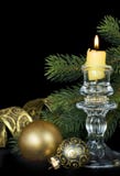 Christmas Kompozitsmya With A Burning Candle Royalty Free Stock Photos Christmas Kompozitsmya With A Burning Candle Royalty Free Stock Photos
