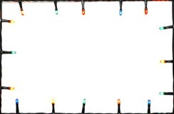 Christmas lights frame Royalty Free Stock Images Christmas lights frame Royalty Free Stock Images