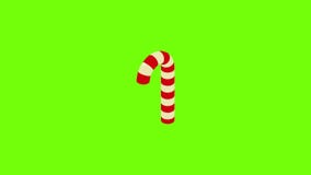 Christmas lollipop icon animation