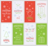 Christmas and new year card in flat design. Vector christmas and new year card in flat design stock illustration Christmas and new year card in flat design. Vector christmas and new year card in flat design stock illustration