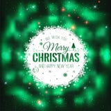 Christmas And New Year cards with Typographical on shiny Xmas background Stock Illustration Christmas And New Year cards with Typographical on shiny Xmas background Stock Illustration