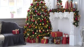 Christmas and new year interior decoration