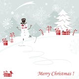Christmas and New Years greeting card stock illustration Christmas and New Years greeting card stock illustration