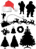 Christmas object vector. In black and red royalty free illustration Christmas object vector. In black and red royalty free illustration