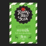 Christmas party invitation, food menu restaurant. stock illustration Christmas party invitation, food menu restaurant. stock illustration