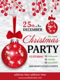 Christmas party invitation template background with fir white br Royalty Free Stock Images Christmas party invitation template background with fir white br Royalty Free Stock Images