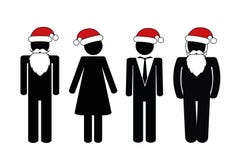 Christmas party pictogram people stock illustration Christmas party pictogram people stock illustration