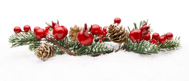 Christmas Red Berries Decoration, Berry Branch Pine Tree Cone stock photography Christmas Red Berries Decoration, Berry Branch Pine Tree Cone stock photography