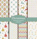 Christmas seamless patterns. Vector set. vector illustration Christmas seamless patterns. Vector set. vector illustration