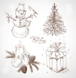 Christmas Set Royalty Free Stock Photos Christmas Set Royalty Free Stock Photos