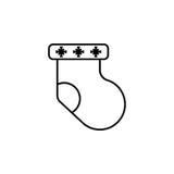 Christmas, sock outline icon. Element of New Year illustration. Premium quality graphic design outline icon. Signs and symbols out. Line icon for websites, web stock illustration Christmas, sock outline icon. Element of New Year illustration. Premium quality graphic design outline icon. Signs and symbols out. Line icon for websites, web stock illustration