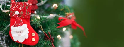 Christmas sock. A red Christmas sock for Christmas decoration wi royalty free stock photo Christmas sock. A red Christmas sock for Christmas decoration wi royalty free stock photo