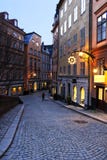 Christmas Star And Holiday Lights Of Stockholm. Stock Photography