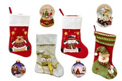 Christmas Stocking With Toys Stock Image - Image of christmas, closeup ...