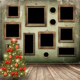 Christmas tree with balls and bows vector illustration Christmas tree with balls and bows vector illustration