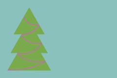 Christmas tree with decoration royalty free illustration Christmas tree with decoration royalty free illustration