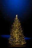 Christmas tree; Holidays tree light on winter night background stock photography Christmas tree; Holidays tree light on winter night background stock photography