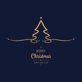 Christmas tree lettering golden blue background Stock Image Christmas tree lettering golden blue background Stock Image