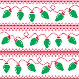 Christmas tree lights seamless pattern, ugly Christmas sweater style royalty free illustration Christmas tree lights seamless pattern, ugly Christmas sweater style royalty free illustration