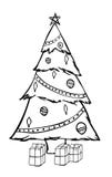 Christmas Tree Sketch Stock Image