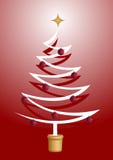 Christmas Tree With Red Shiny Balls Royalty Free Stock Photos Christmas Tree With Red Shiny Balls Royalty Free Stock Photos