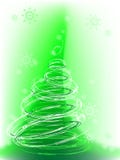 Christmas Tree With Snowflakes, Vector Royalty Free Stock Image